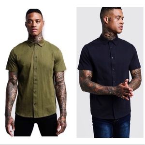 Short Sleeve Button Down Jersey Shirts